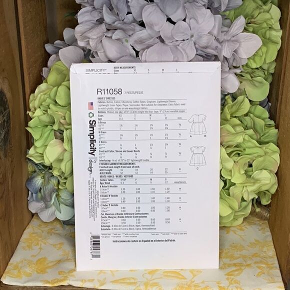 Simplicity | baby dress pattern - Picture 3 of 4